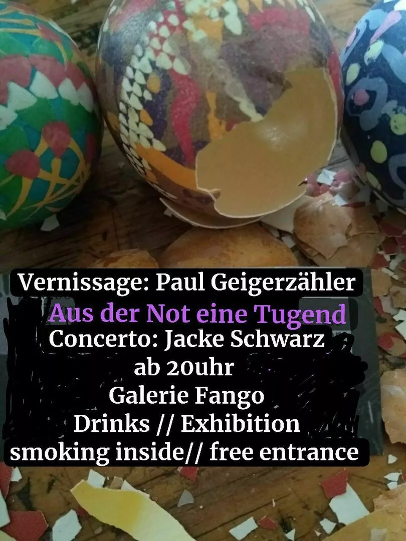 Vernissage Paul Geigerzähler // concerto Jacke Schwarz